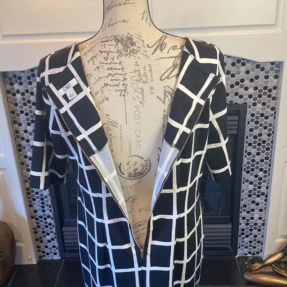 Cato black and white dress, size large, excellent used condition - Picture 6 of 10